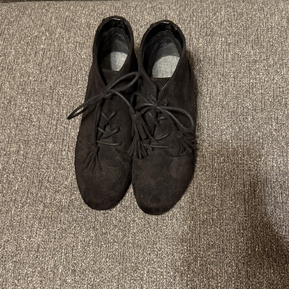 Dr. Scholl's Black Suede Wedges